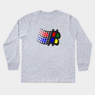 Bitcoin 98 Kids Long Sleeve T-Shirt